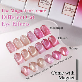 Détails du vernis gel Double Rhythm avec échantillons de couleur