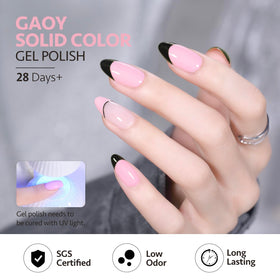 Détails du vernis gel GAOY avec texture douce