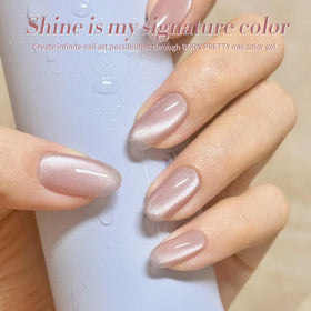 Détails du Vernis Gel Magnétique Rose avec pinceau