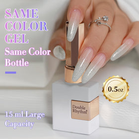 Détails du vernis gel pailleté avec paillettes brillantes
