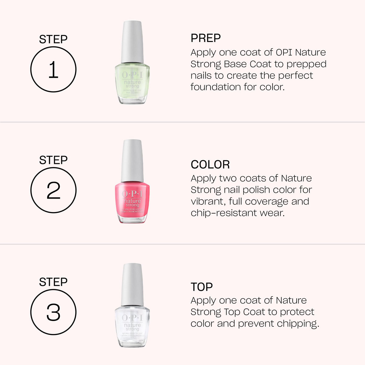 Détails sur l'emballage durable de OPI Nature Strong