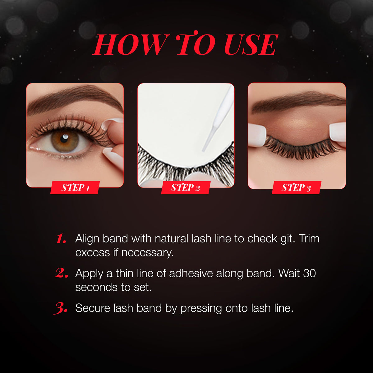 Détails sur la texture des cils Ardell Demi Wispies