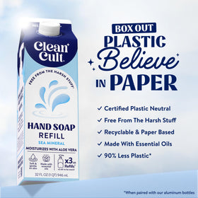 Détails sur la texture du savon liquide Cleancult
