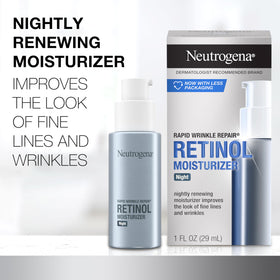Détails sur le flacon de crème Neutrogena avec acide hyaluronique