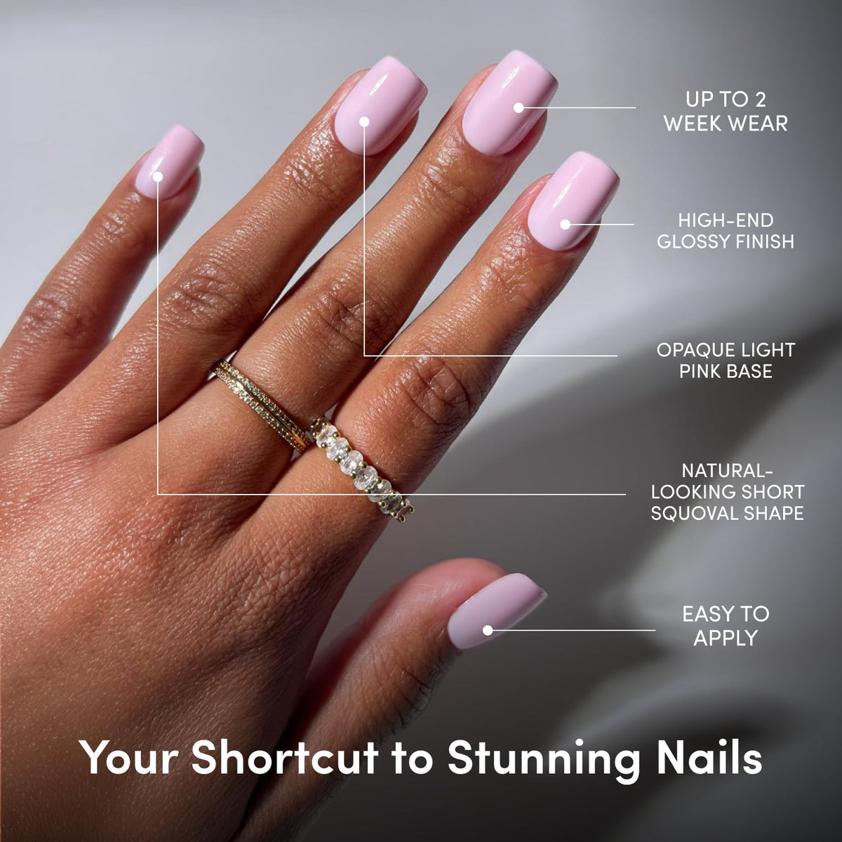 Détails sur les faux ongles Glamnetic avec protection UV