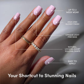 Détails sur les faux ongles Glamnetic avec protection UV