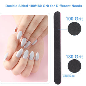 Détails sur les limes à ongles AhaTopia avec double face