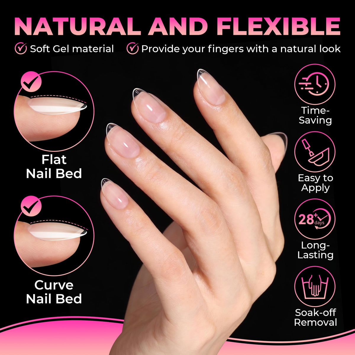 Détails sur les tips à ongles UNA GELLA pré-étchés et numérotés