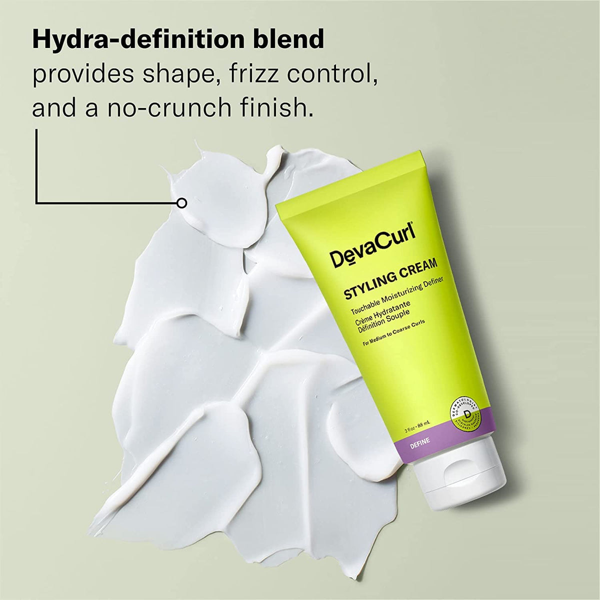DevaCurl crème coiffante hydratante 100g texture crémeuse