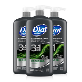 Dial Gel Douche 3-en-1 pour Homme 23 fl oz vue avant avec des bulles