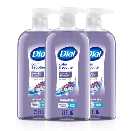 Dial Gel Douche Calm & Soothe Lavande Jasmin 3-Pack vue de face