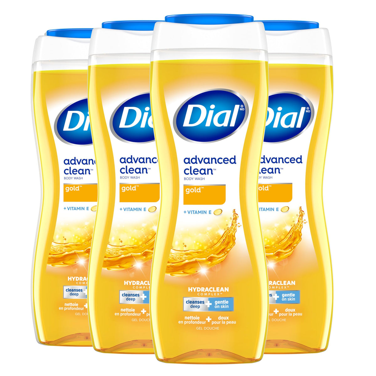 Dial Gel Douche Gold 4 x 473 ml vue de face