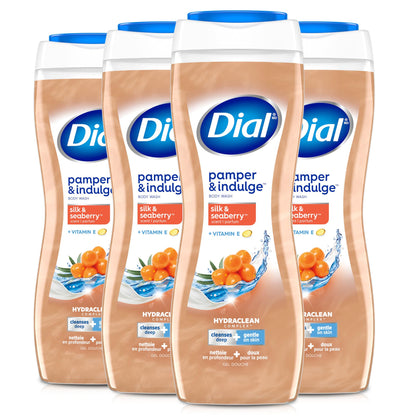 Dial Gel Douche Hydraclean Complex 16 fl Oz avec parfum de soie et baie de mer
