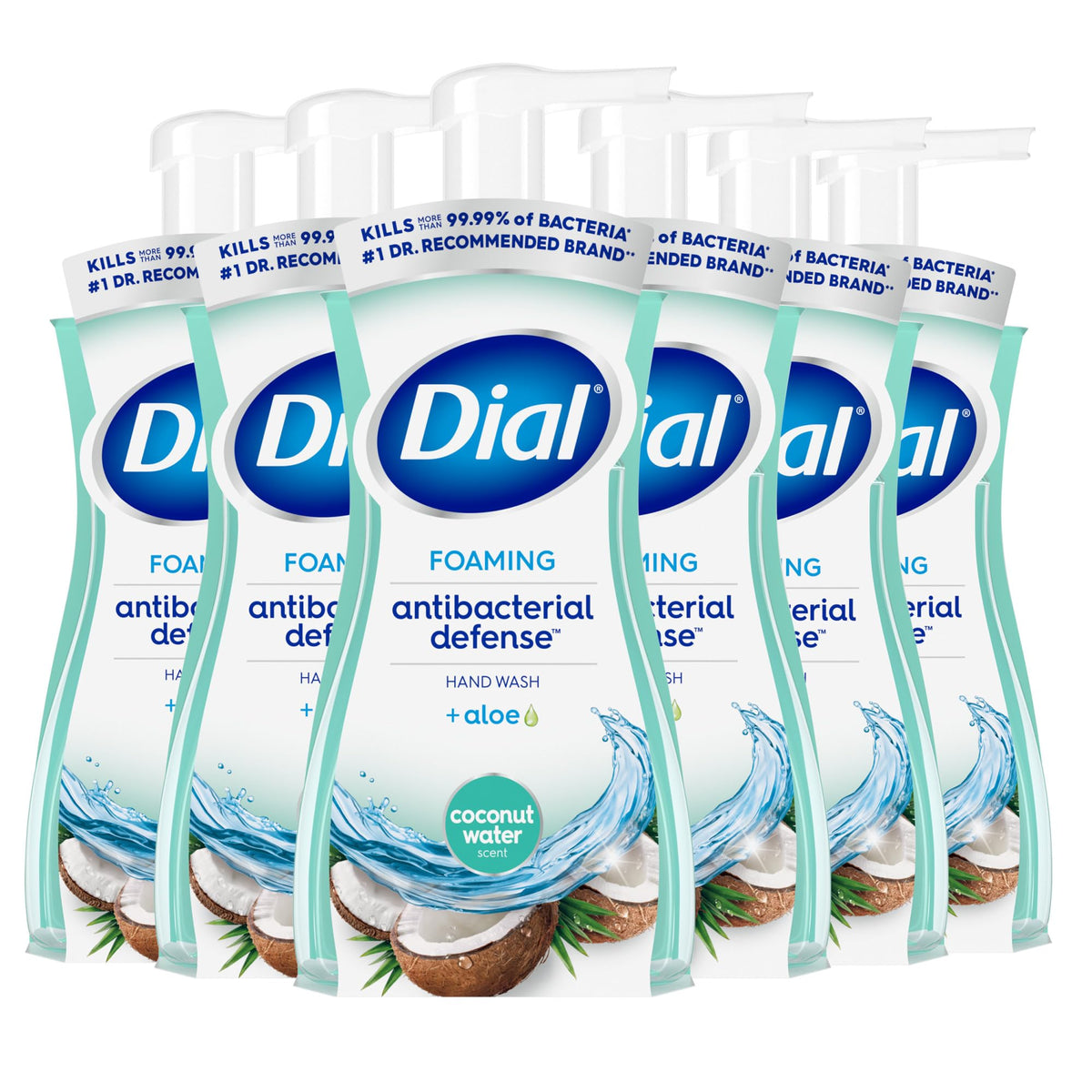 Dial Savon Moussant Antibactérien 7,5 fl oz bouteille avant
