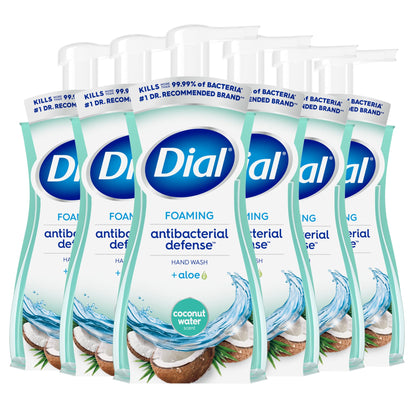 Dial Savon Moussant Antibactérien 7,5 fl oz bouteille avant