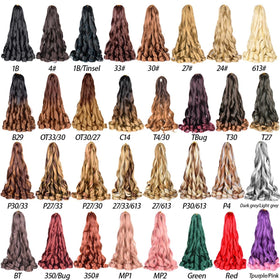 Différentes coiffures réalisées avec les extensions Luoyudu
