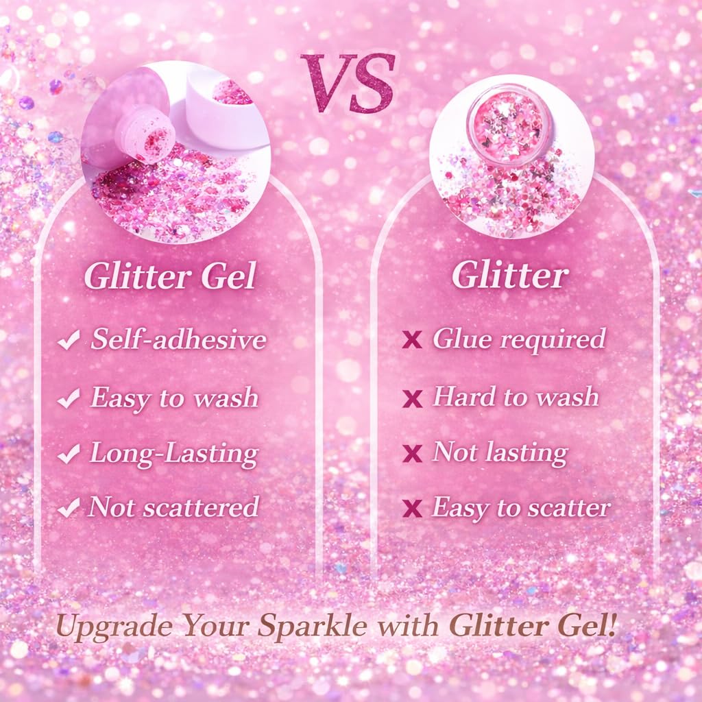 Différentes couleurs de gel brillant corporel Angels Beauty