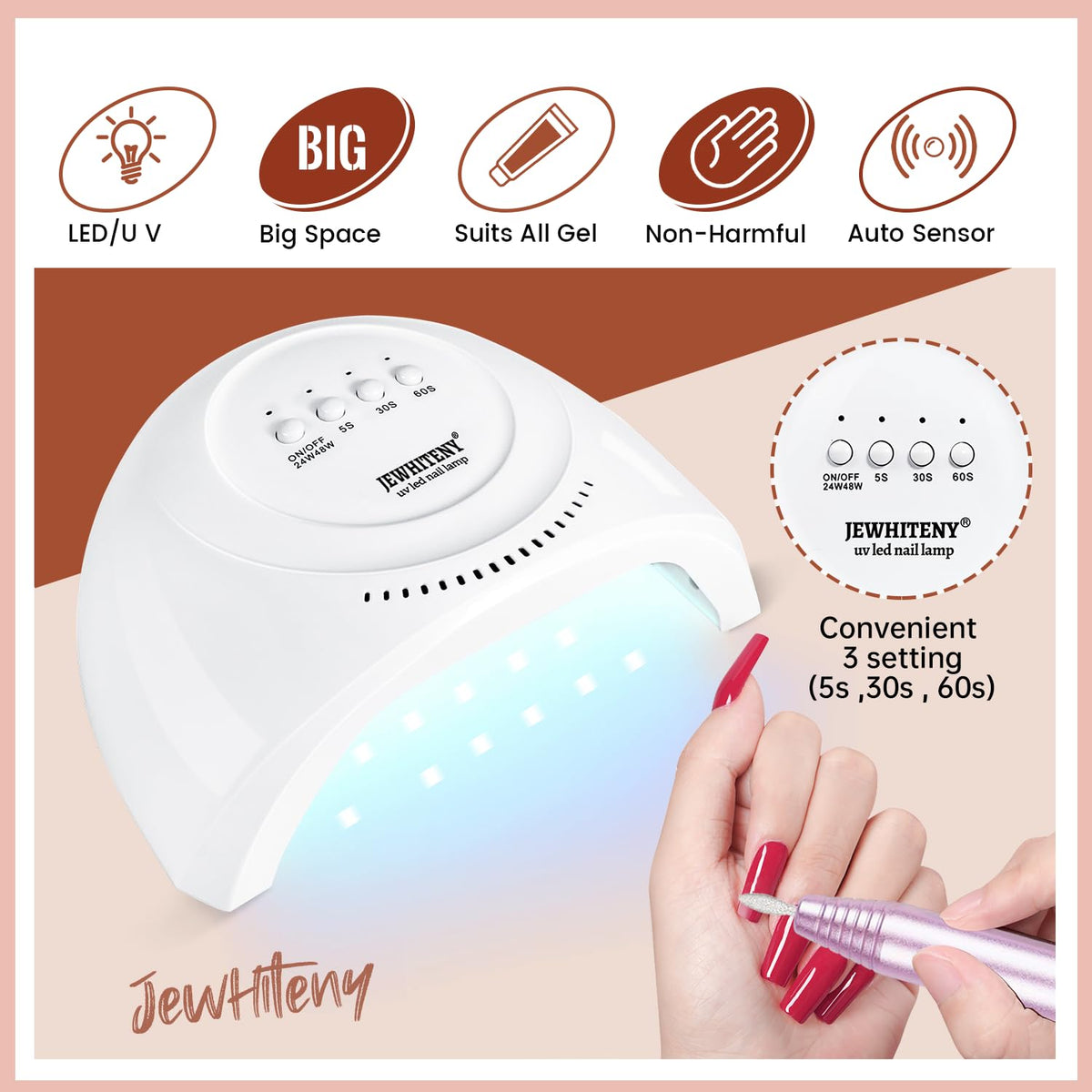 Différentes couleurs de gel poly du kit JEWHITENY