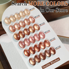 Différentes couleurs de vernis gel Cat Eye