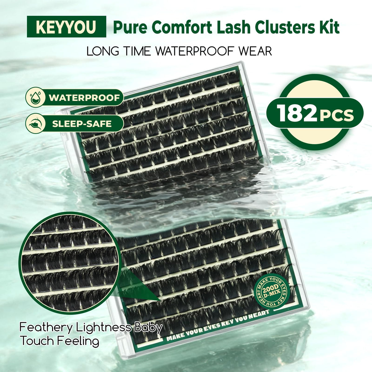 Différentes longueurs de cils KEYYOU pour diverses occasions