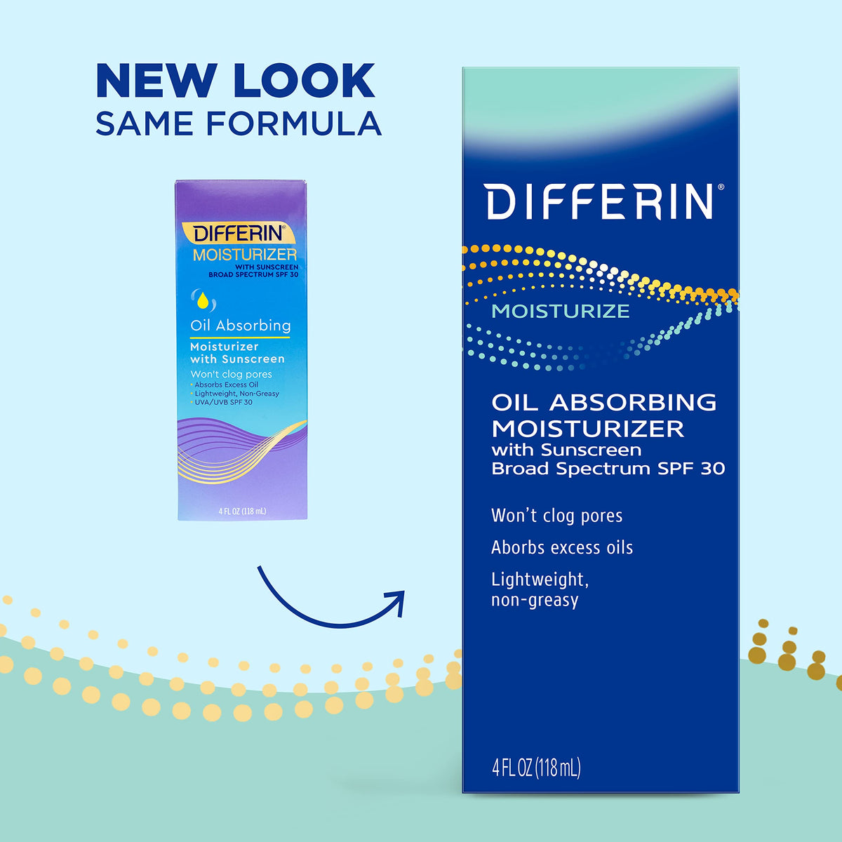 Differin Hydratant Absorbant d'Huile SPF 30 packaging