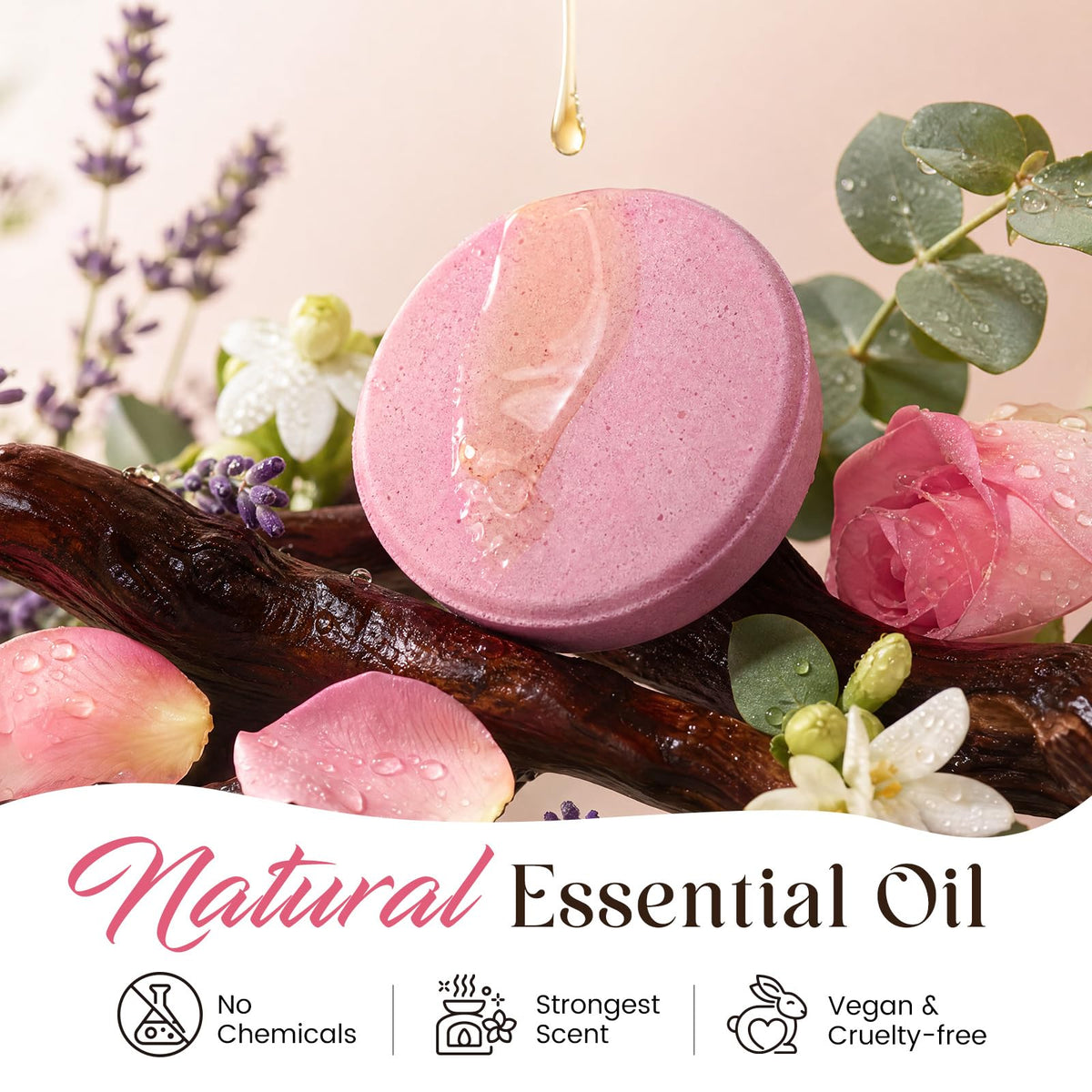 Diffuseur de douche Qivatex à l'eucalyptus et menthe poivrée