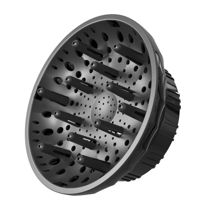 Diffuseur universel Ludvento pour sèche-cheveux, modèle noir, vue de face