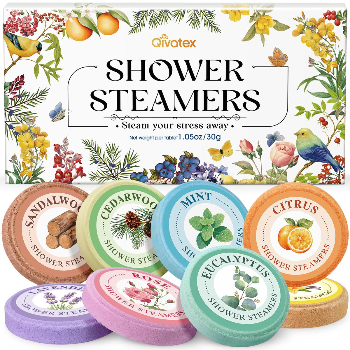 Diffuseurs de douche aromathérapie Qivatex, emballage élégant