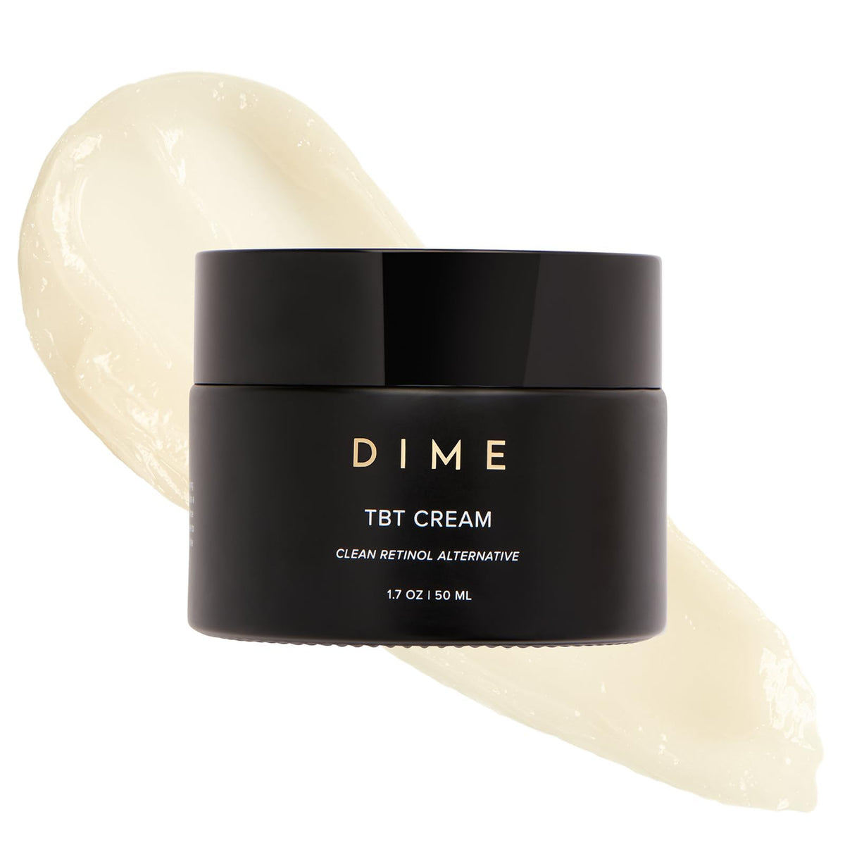 DIME Crème TBT 50ml vue de face avec bouchon blanc