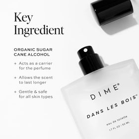 DIME Dans Les Bois parfum avec fleurs et feuillage