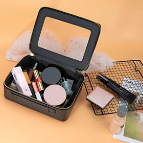 Dimensions de la trousse de maquillage Aveniee en cuir PU