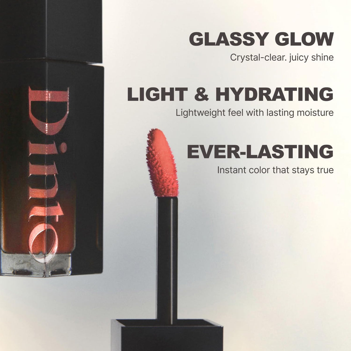 DINTO Lip Tint Blur-Glowy 217 Pax Romana texture sur la main