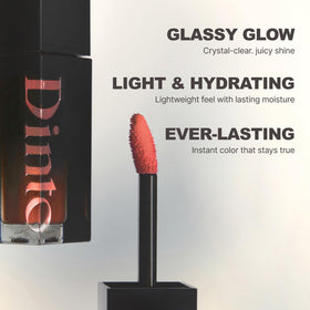 DINTO Lip Tint Blur-Glowy 217 Pax Romana texture sur la main