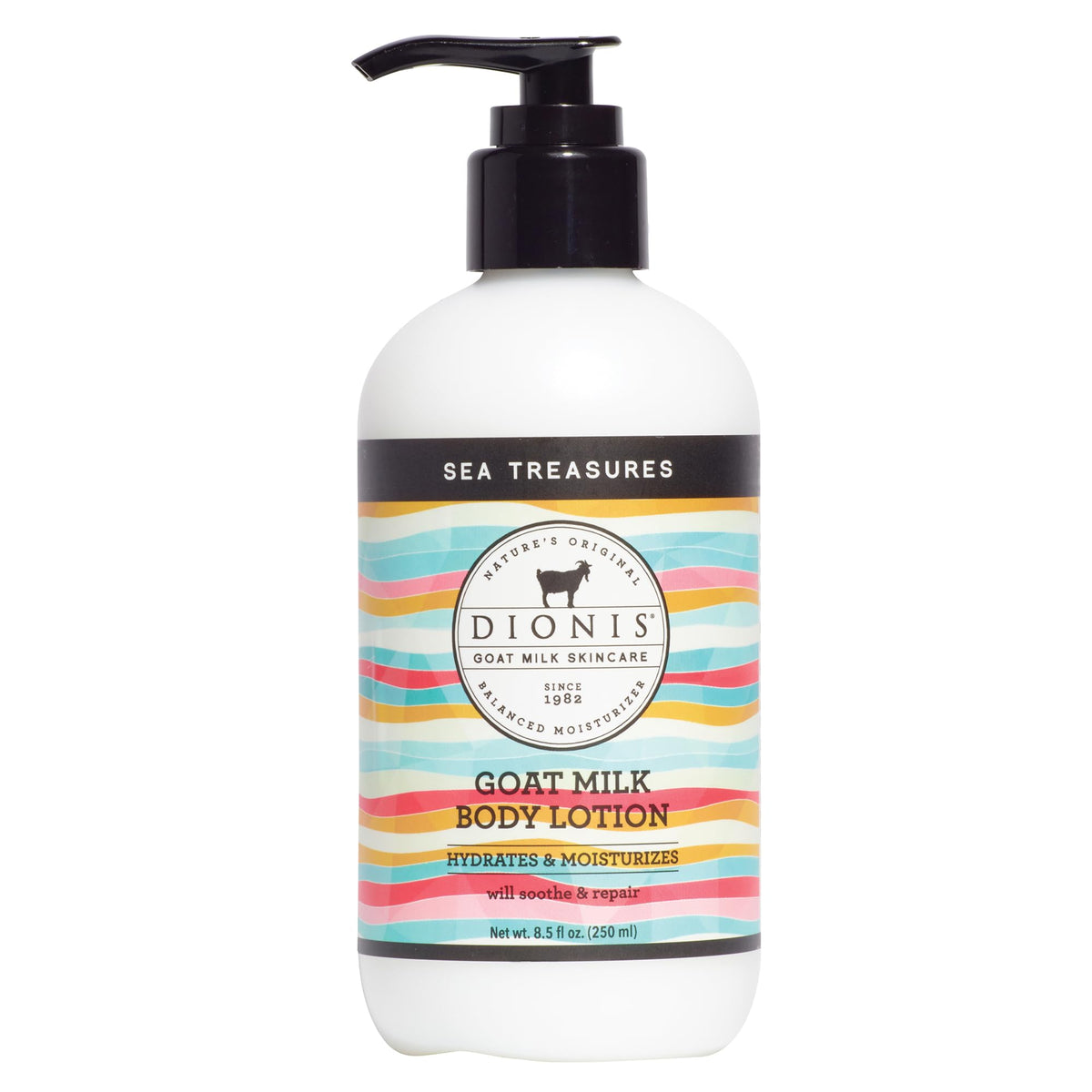Dionis Lotion au lait de chèvre 290g vue avant avec pompe