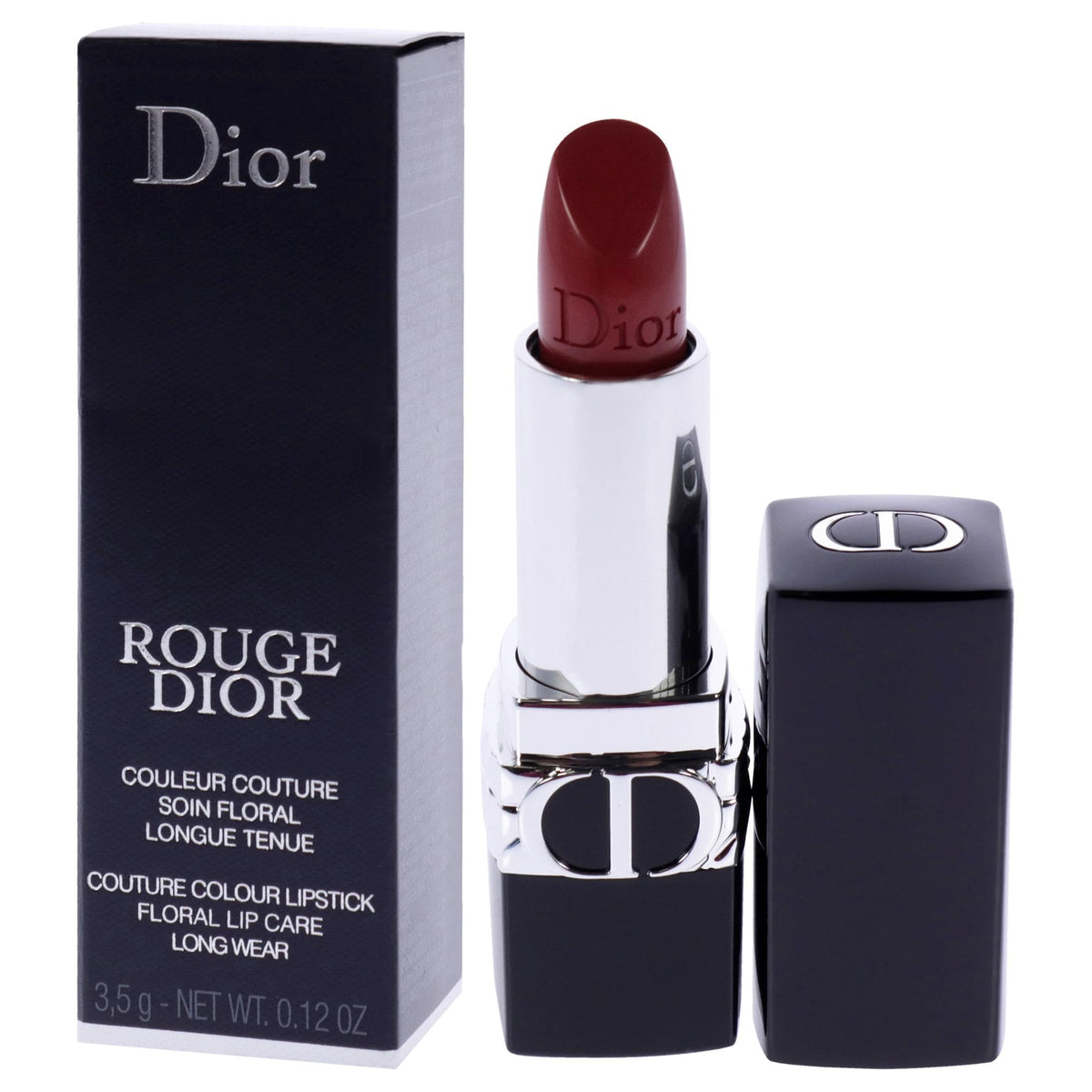 Dior Rouge Dior 525 Chérie rouge à lèvres avec application sur les lèvres