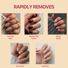 Dissolvant à Ongles C CARE à côté de vernis à ongles
