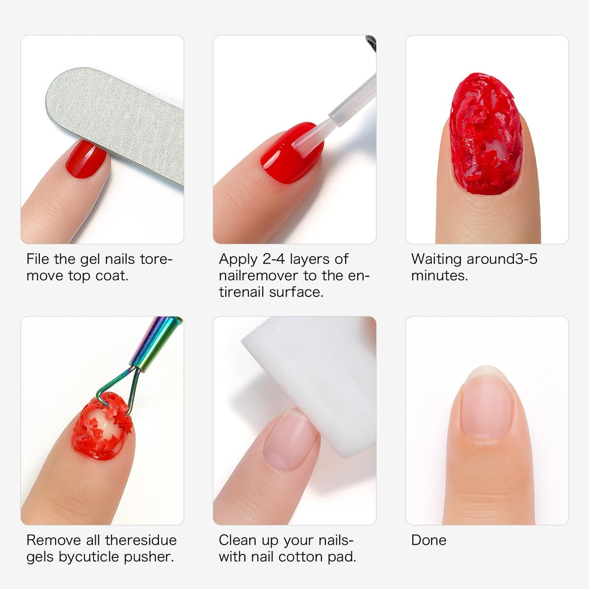 Dissolvant de vernis à ongles Fanisn 15ml, utilisation à domicile