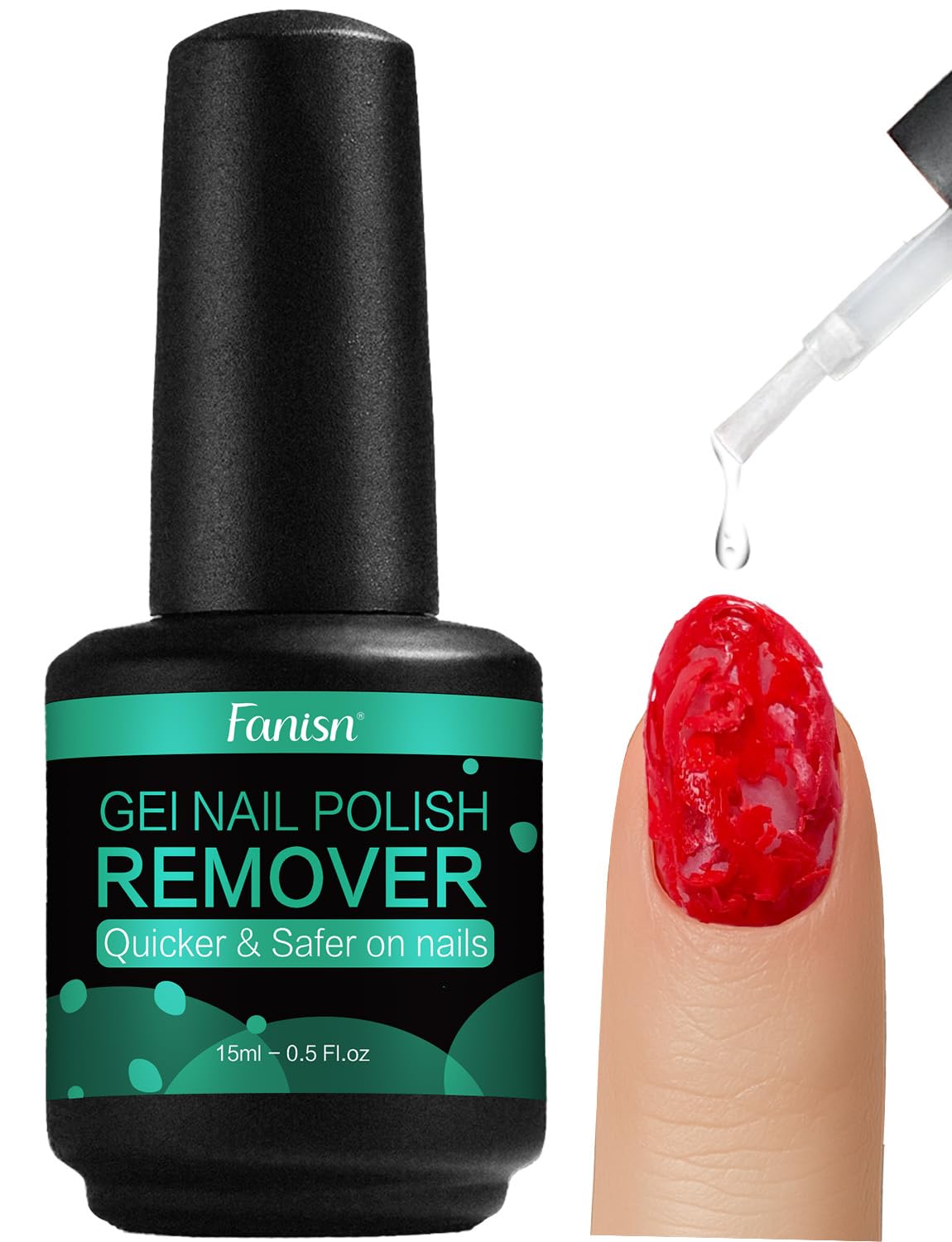 Dissolvant de vernis à ongles Fanisn 15ml, vue avant