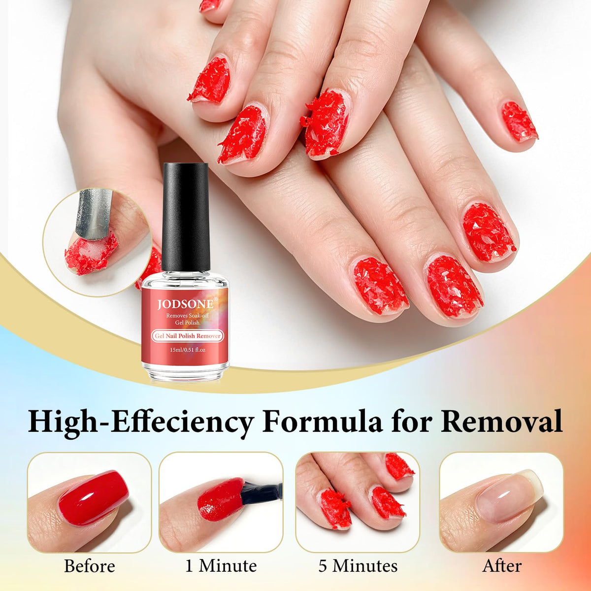 Dissolvant de vernis à ongles gel JODSONE 15ml