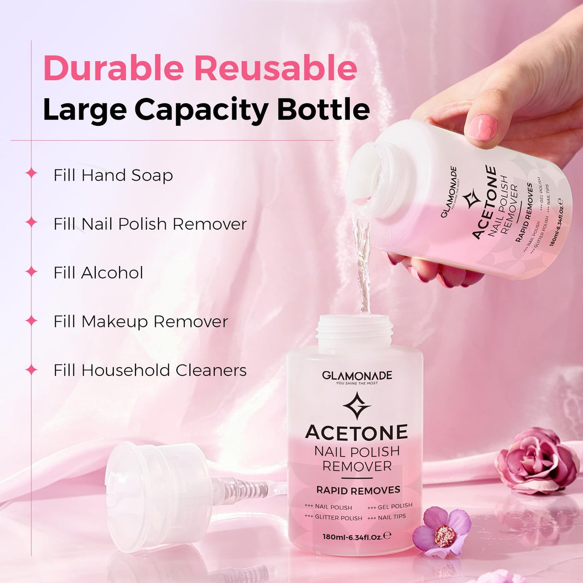 Dissolvant Glamonade dans un environnement de beauté