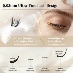 Dissolvant pour faux cils du kit GlowVane