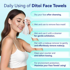 Ditoi Serviettes Éphémères XXL côté lisse pour nettoyage