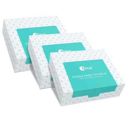 Ditoi Serviettes Visage XXL emballage avant avec 45 serviettes