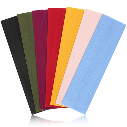DiyJibb bandeaux élastiques 7pcs ensemble de couleurs variées