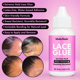 Dolahair Spray de Fusion, application sur le bord de dentelle