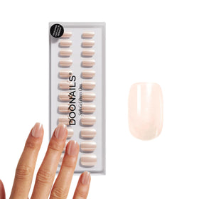 Doonails Faux Ongles Press-On Gel Souple 30 pièces couleur Prosecco Nude