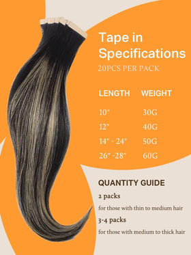 DOORES Extensions de Cheveux à Bande Adhésive, application à domicile