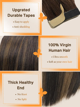 DOORES Extensions de Cheveux à Ruban en paquet