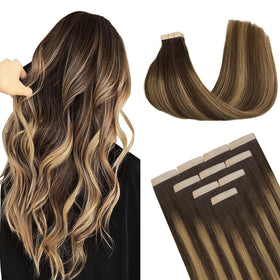 DOORES extensions de cheveux naturels 50g en couleur unie