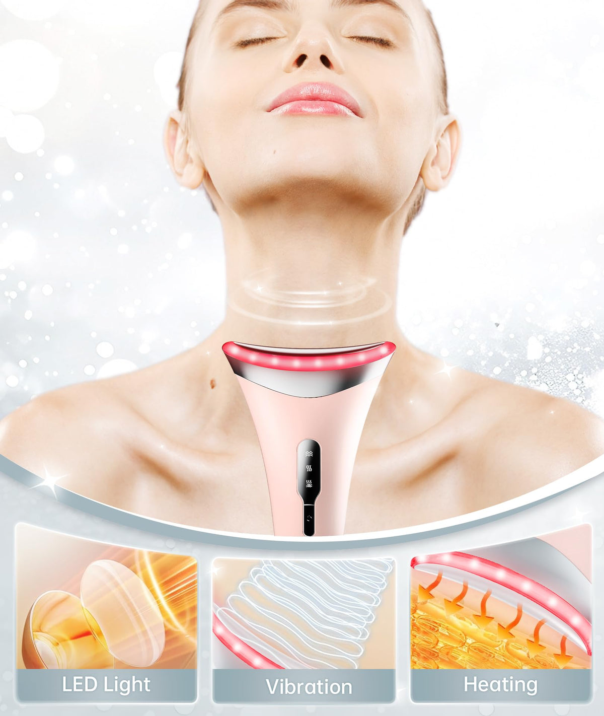Dopsikn Massager avec base de chargement élégante